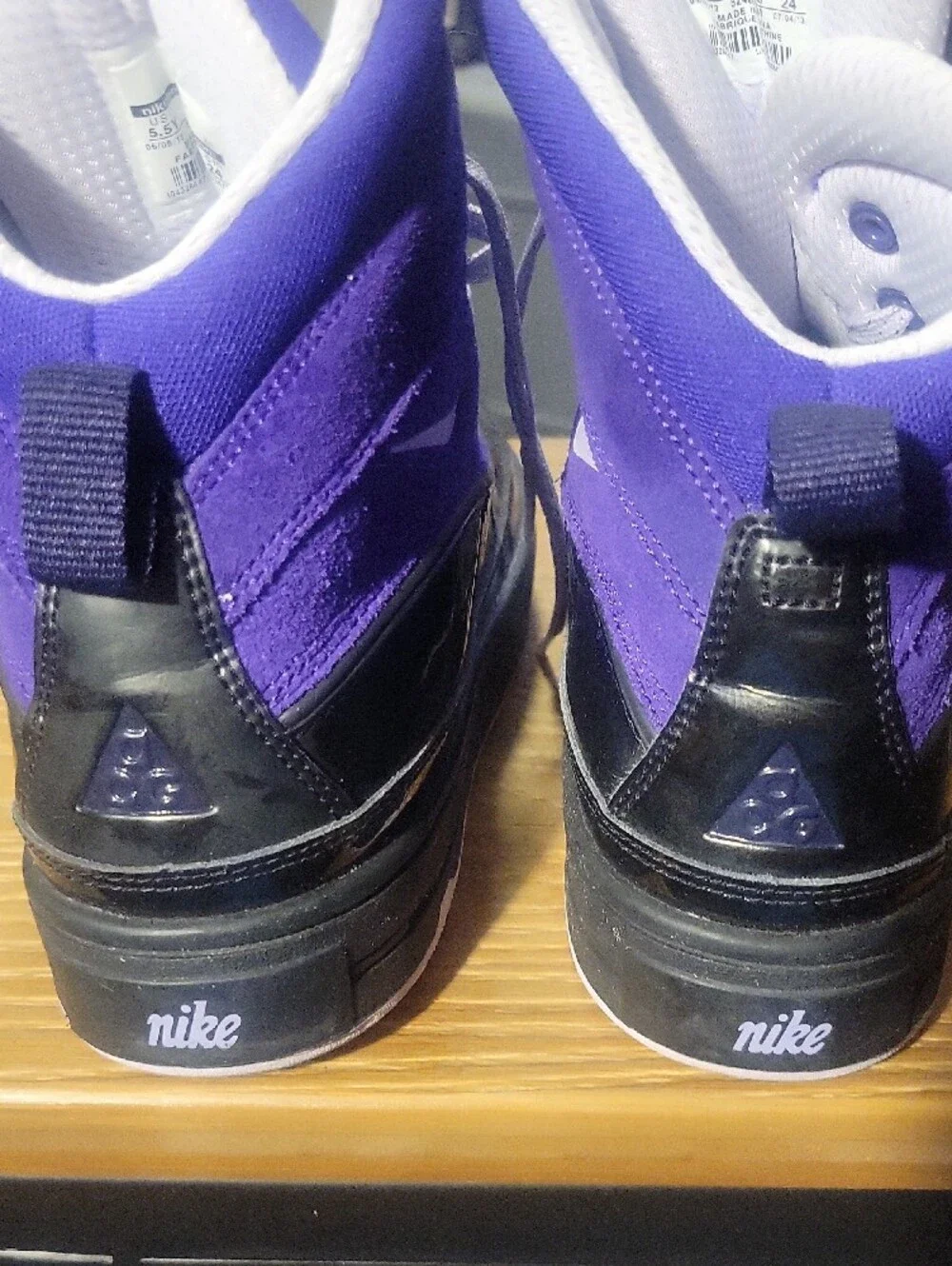 Nike ACG Kids Purple and Black Rain & Snow Boots